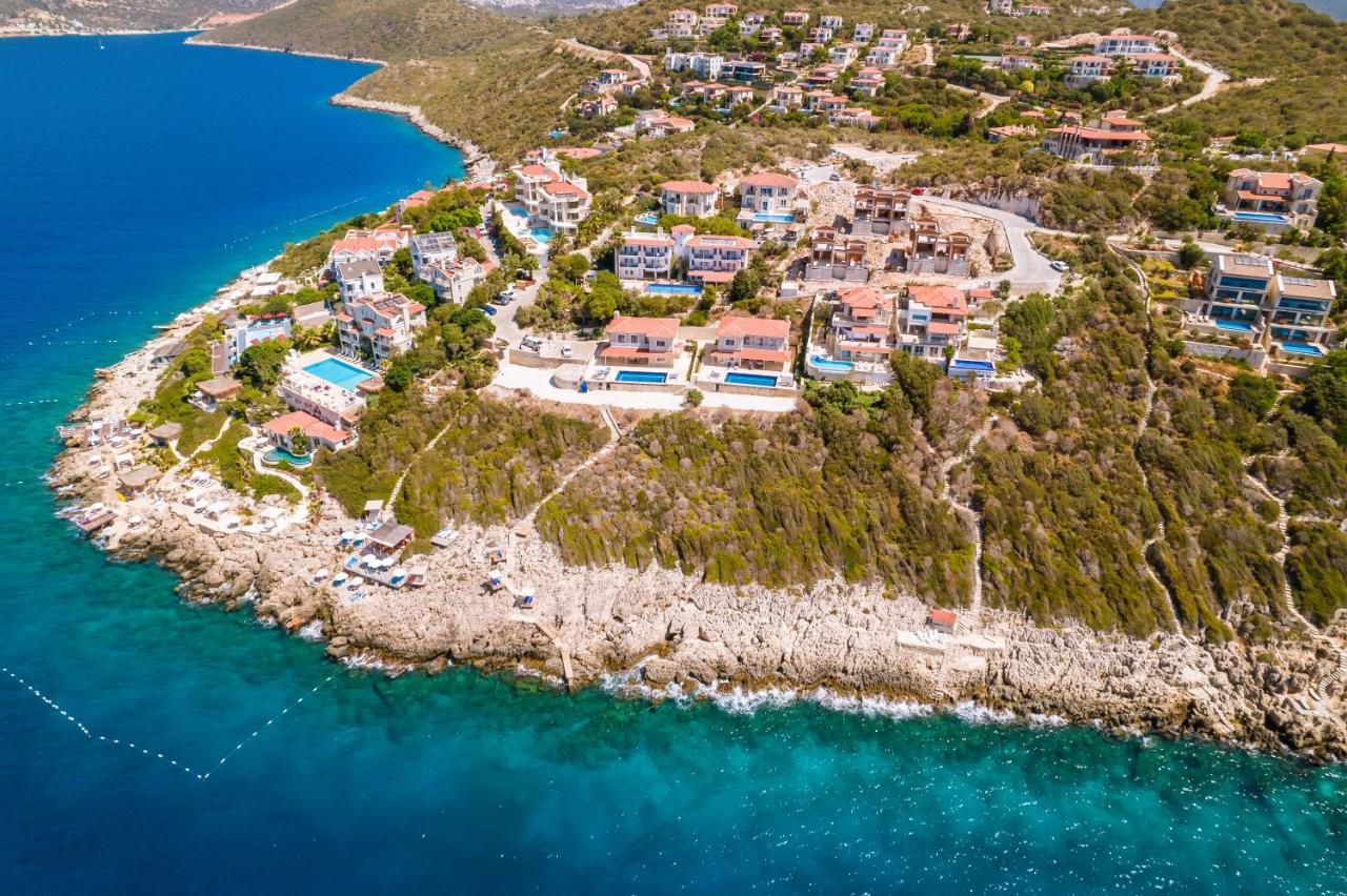 La Kumsal Denize Sifir Ve Ozel Havuzlu Dubleks Suit Kaş Exterior foto